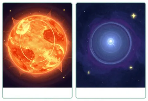 Black hole slide illustration